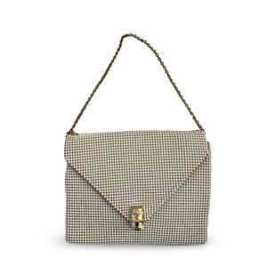 Elegant Cream Chainmail Women's Bag